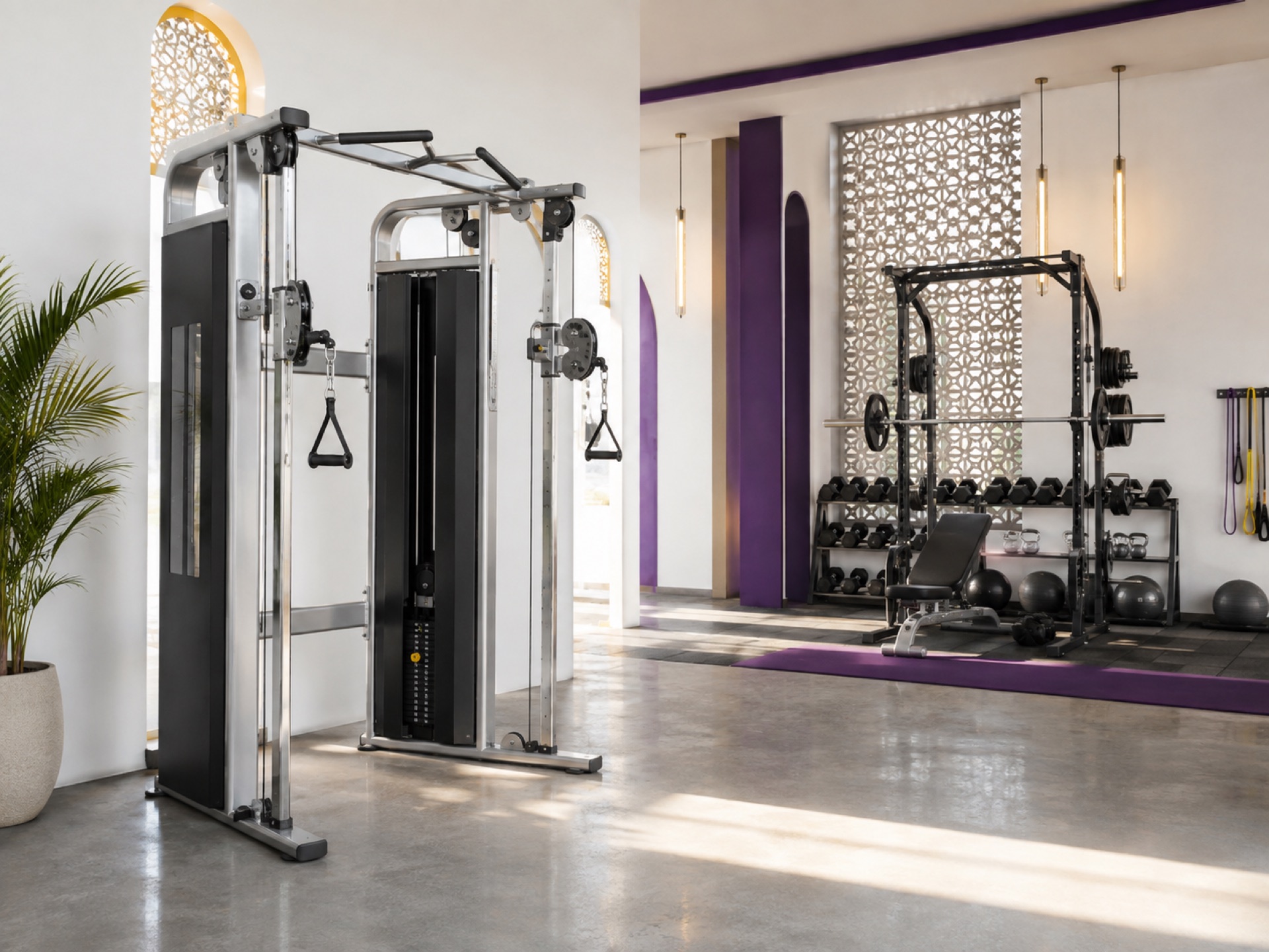 Commercial cable stations in the Moul Matériels showroom